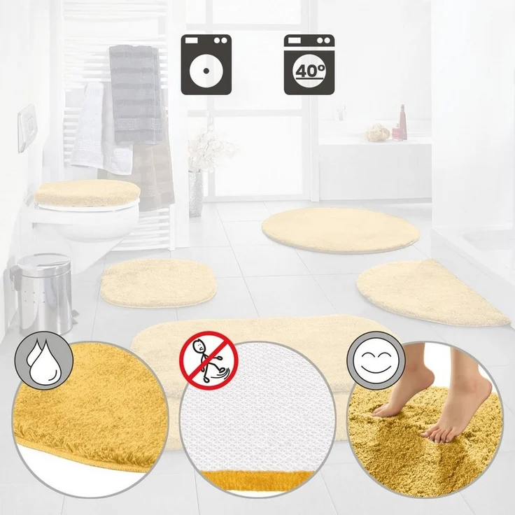 Erwin Müller Badematte Badematte "Kefalonia", Höhe 27 mm, eckig, Uni – Bild 3