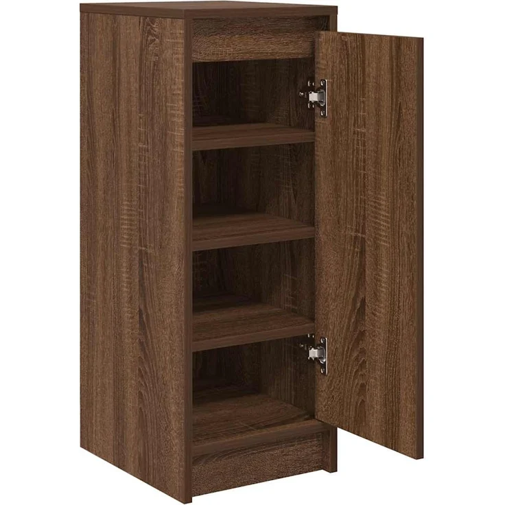 vidaXL Schuhregal Braun Eichen-Optik 29,5x34x76 cm Holzwerkstoff 861865 – Bild 4