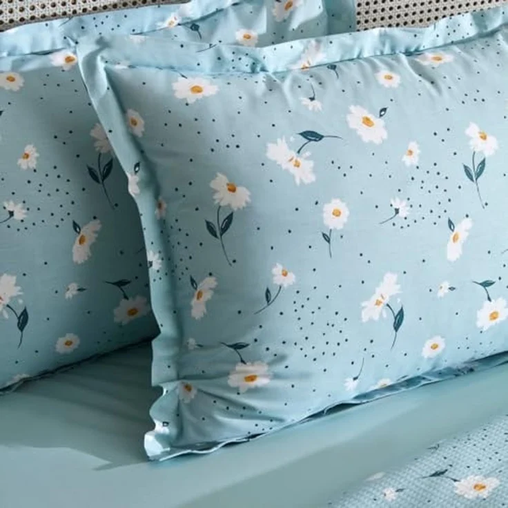 Karaca Bettwäsche Karaca Daisy 100% Baumwolle Doppelbett Deckenbezug Tagesdecke Set – Bild 5