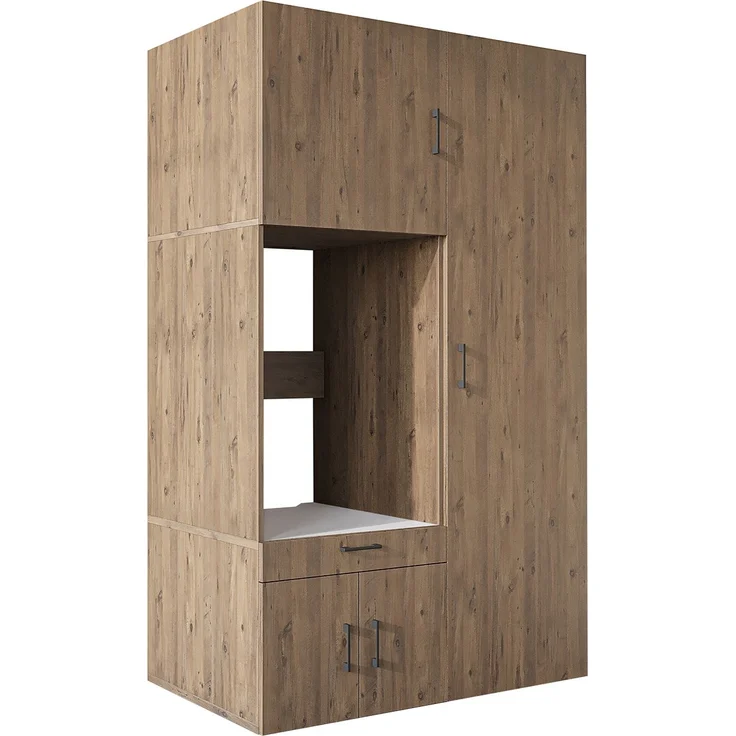 Roomart Waschmaschinenschrank 236 cm breit – Soft-Close, Stauraum • Eiche – Bild 8