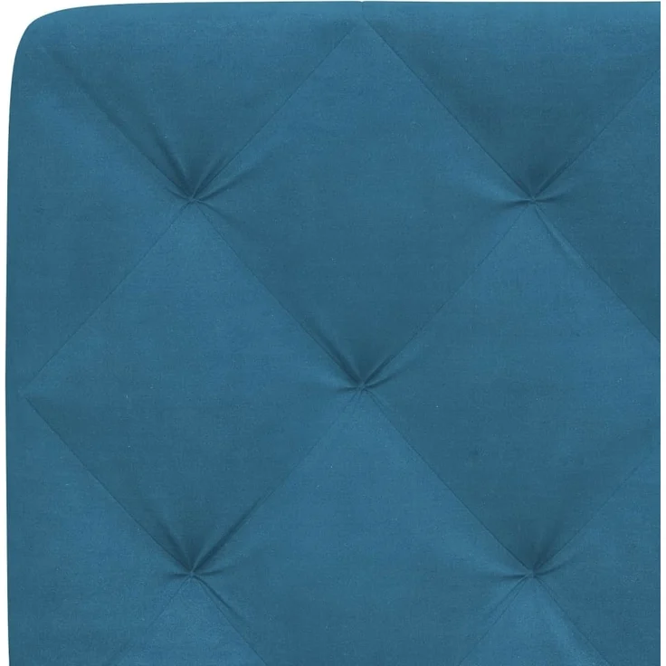 vidaXL Kopfteil-Kissen Blau 200 cm Samt 374751 – Bild 8