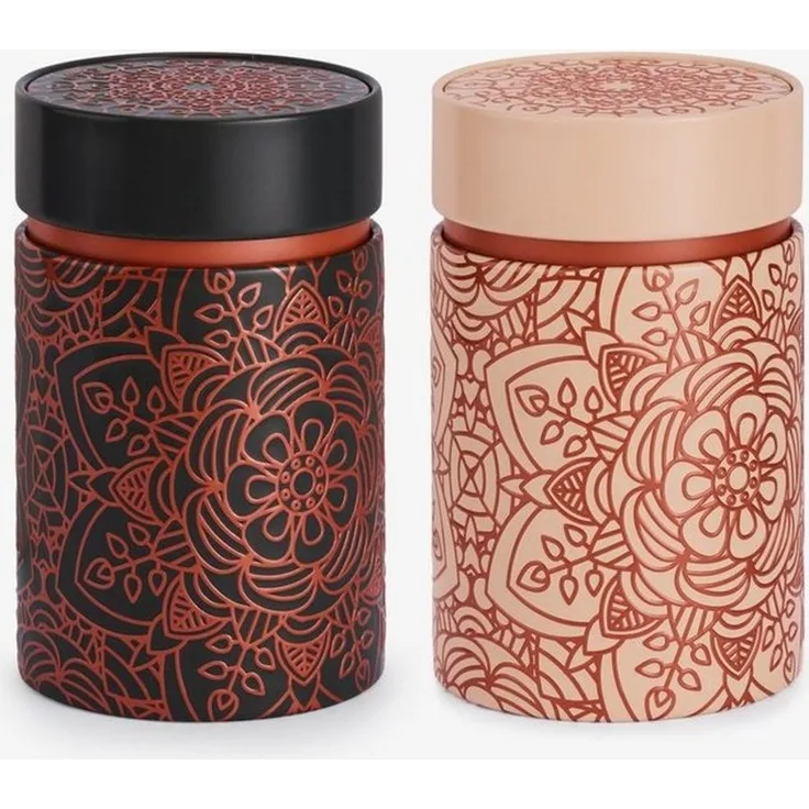 MediMuc Teedose 2er Set Mandala, (Dosen, 2er Set Mandala), Teedose, Gewürzdose, Motivdose, Dosen Set