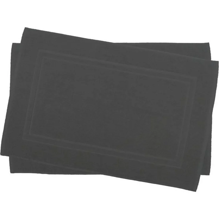 Julie Julsen Badematte 2-Badematte-Grau-50x80 cm, Baumwolle, Doppelrahmen – Bild 2