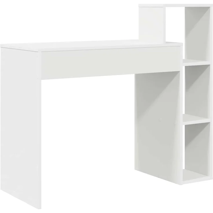 vidaXL Schreibtisch mit Regal Weiß 100 x 40 x 90 cm Holzwerkstoff 869314 – Bild 6
