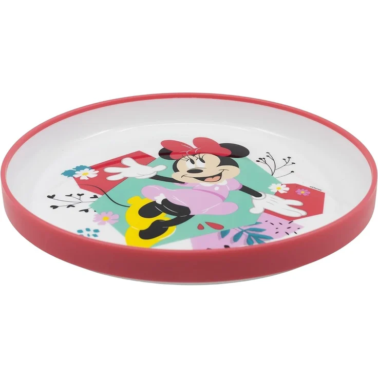 Kunststoffteller Ø19 verschiedene Motive für Kinder Anti-Rutsch Minnie Mouse – Bild 2