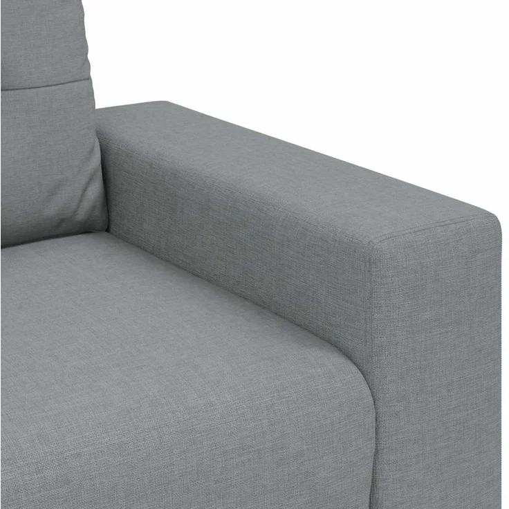 vidaXL Zweisitzer-Sofa Hellgrau 180x77x82 cm Stoff 4105078 – Bild 7