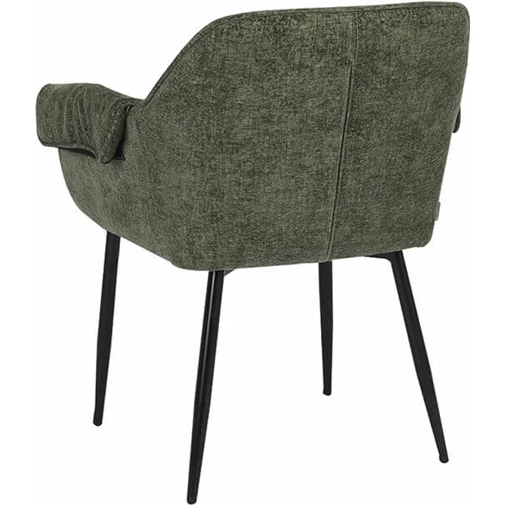 HOME DELUXE Esszimmerstuhl chenille CHENO - 1er Set Grün – Bild 10