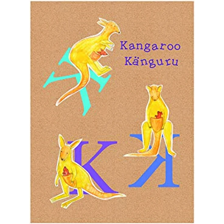 Komar ABC Animal K, Wandbild für Kinderzimmer, Premium-Poster 40 x 50 cm, ohne Rahmen, fotorealistische Druckqualität, FSC-zertifiziert, MADE IN GERMANY – Bild 1