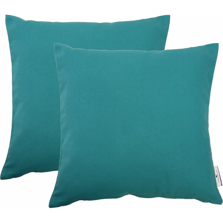 TOM TAILOR HOME Dekokissen Dove, unifarben, Kissenhüllen ohne Füllung, 2er Pack