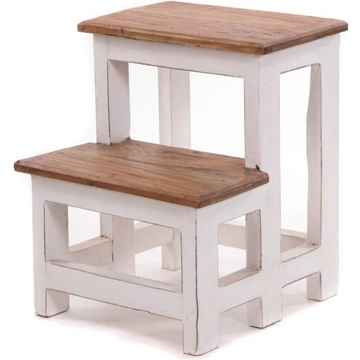 DESIGN DELIGHTS Hocker TRITTLEITER STEP, 46x37cm (HxB), Altholz, Tritthocker, Blumenleiter – Bild 4