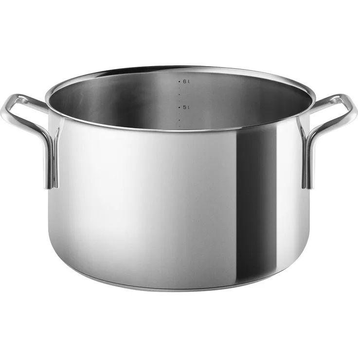 Eva Solo Topf Recycled RS 24 cm, Kochtopf, ohne Deckel, Kochgeschirr, Edelstahl, Silberfarben, 6. 5 L, 204965