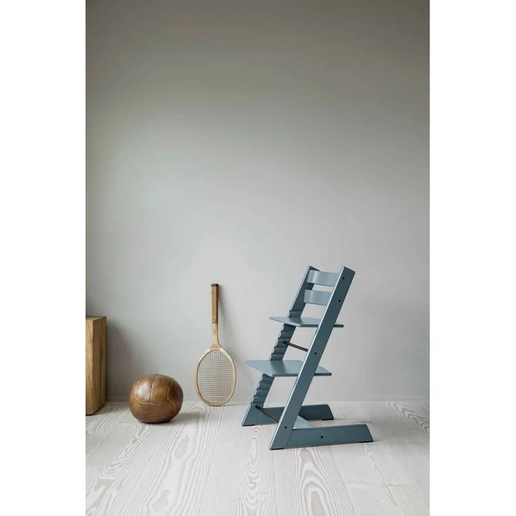 Stokke 'Tripp Trapp' Hochstuhl, fjord blue, höhenverstellbar, Buche – Bild 2