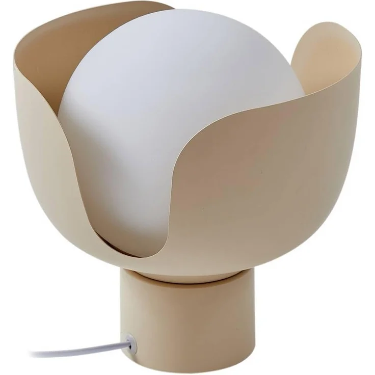 Lindby Tischleuchte Fiora, Metall, Creme IP20, 1 x 15 W LED – Bild 1