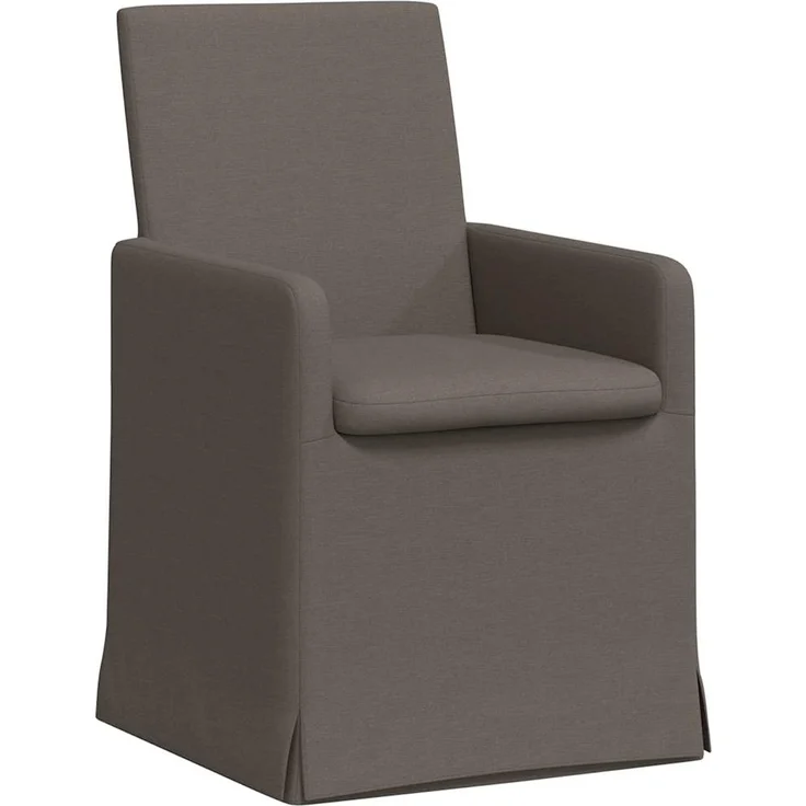 vidaXL Esszimmerstühle 2 pcs Hellgrau 57 x 67 x 95 cm Leinen 42017901 – Bild 1