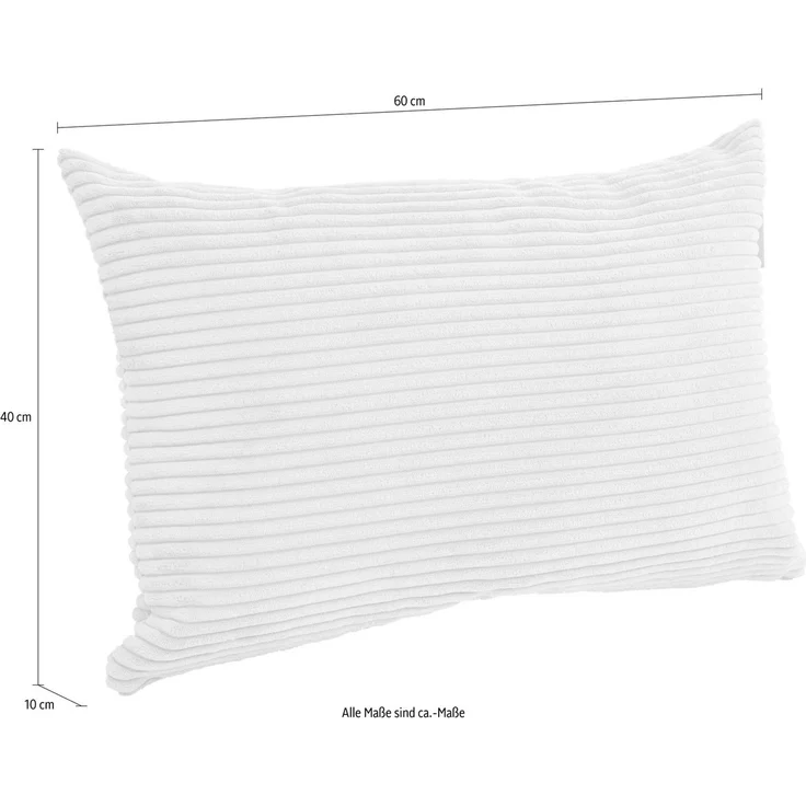 PAIDI Dekokissen Cord in verschiedenen Ausführungen, Polyester, 60/40x40 cm, Zierkissen mit Füllung, abnehmbarer und waschbarer Bezug – Bild 4