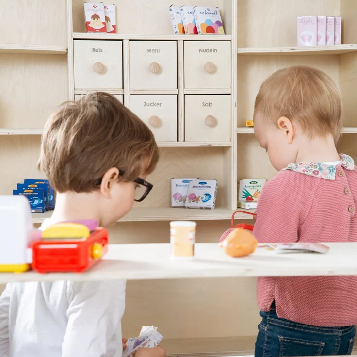 roba Kaufladen - 6 Schubladen - Theke - Seitentheke - Holz natur – Bild 6