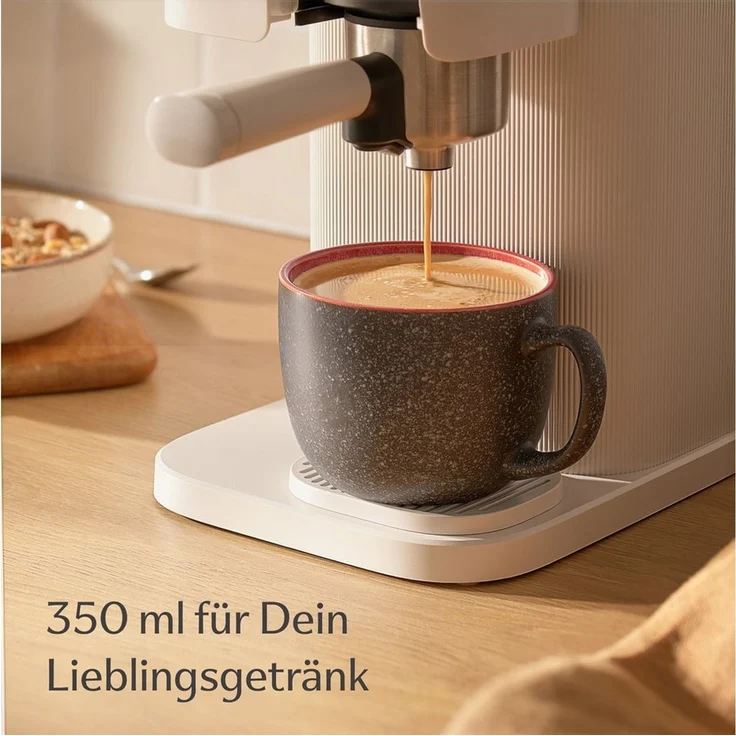 Cosumy Cappuccinotasse Kaffeetassen 4er Set aus Keramik - 350ml, 4-tlg, Keramik, Warm – Bild 3