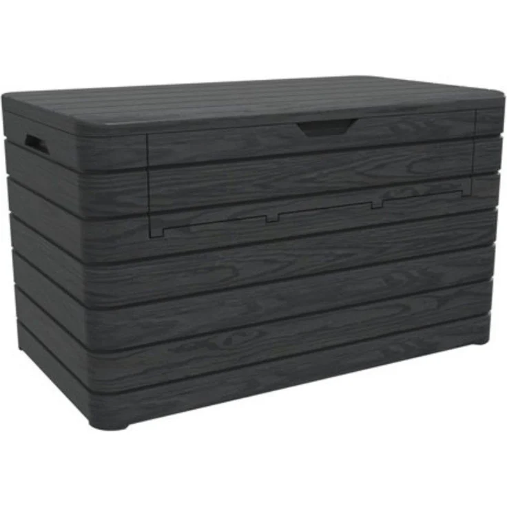 ONDIS24 Kissenbox Dolomiti XXL Auflagenbox anthrazit 970 L, Aufbewahrungsbox Sitztruhe, UV & witterungsbeständig – Bild 5