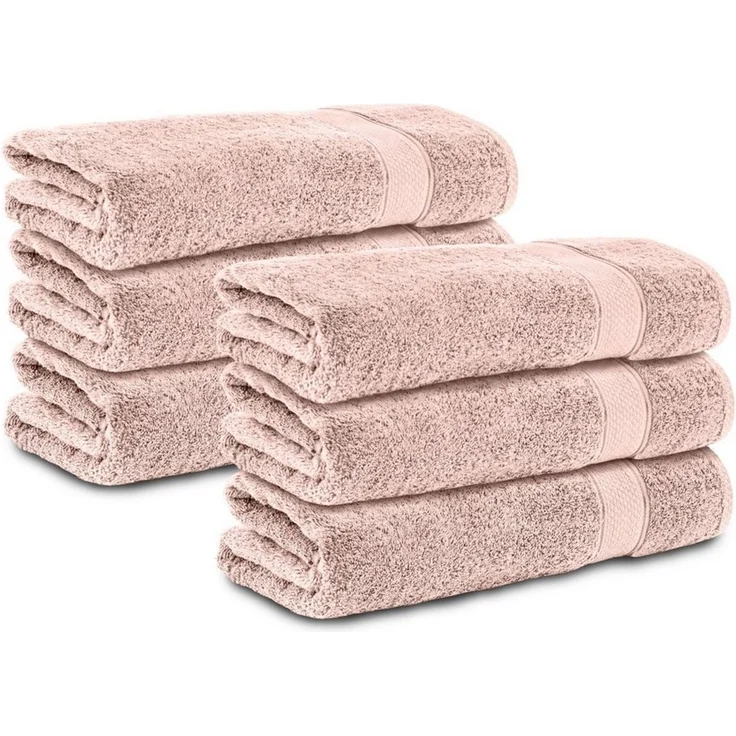 Komfortec Handtuch Set 100% Baumwolle, 470 g/m², Frottee (6-St), Badetücher 50x100 cm Set, Weich – Bild 1