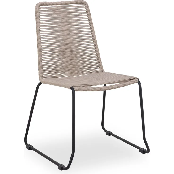 Gartenstuhl SANSIBAR NORDEROOG BHT 67x102x61 cm beige Stapelstuhl Klappstuhl