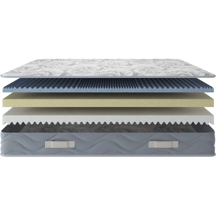 Talamo Italia - Ersa-Doppelmatratze, Trioform-Memory-Foam-Matratze, ergonomische Matratze, milbenhemmende und hypoallergene Matratze, 100% Made in Italy, 180 x 200 x 25 cm – Bild 7