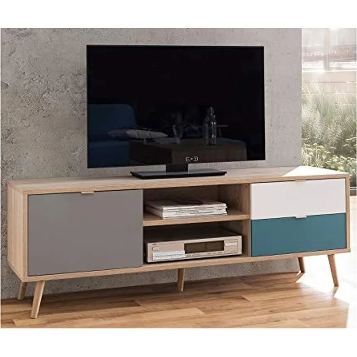 TV-Board >Visby< in Sonoma-Eiche - 150x52x40cm (BxHxT)