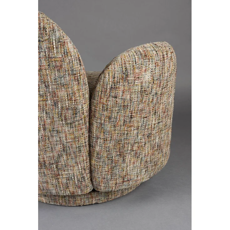 DutchBone Loungesessel Rose, drehbar mit Blütenform in Beige 76x74x76 cm – Bild 8