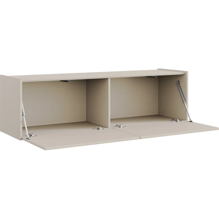 Selsey 'Magro' – TV-Lowboard hängend oder stehend 2-türig, Kaschmirgrau, 140 cm – Bild 4
