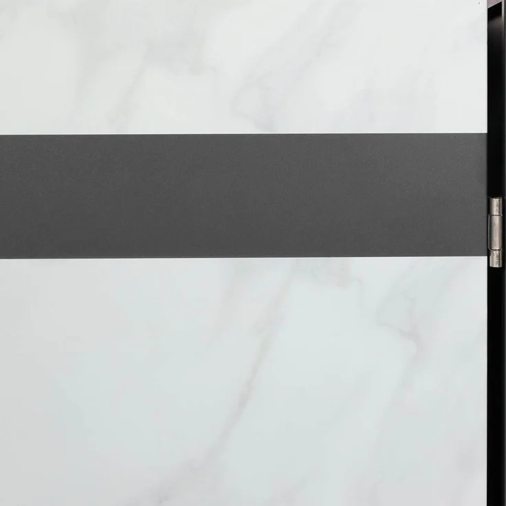 1er Mülltonnenverkleidung HWC-J82, Mülltonnenbox, erweiterbar, Metall 32kg, anthrazit ~ Marmor-Optik hell – Bild 7