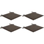 vidaXL Gartenstuhl-Kissen, 4 Stk., Oxford-Gewebe, Taupe, 40x40x3 cm
