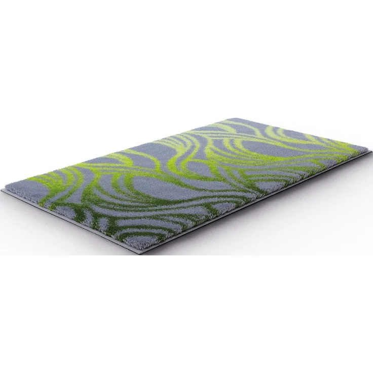 Badematte >MAYRA< in green, 100% Polyacryl SUPERSOFT - 100x60x1,8cm (LxBxH) – Bild 3