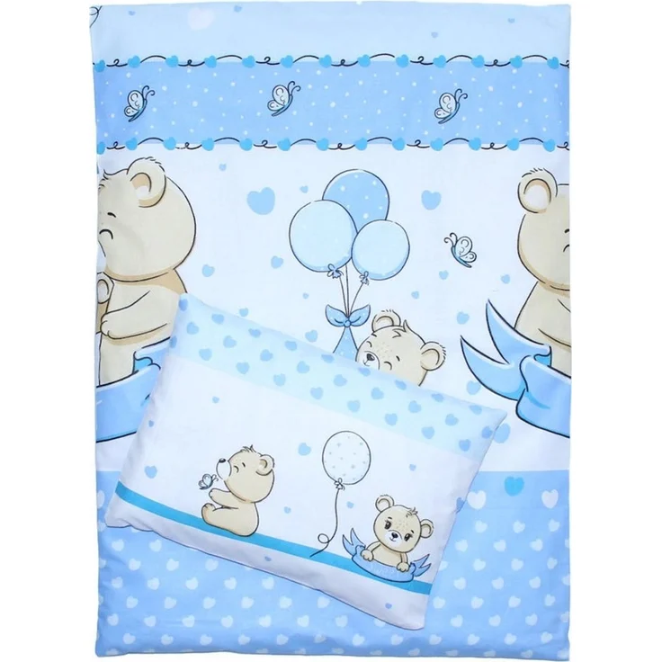 Primawela Babybettwäsche Kinderwagenset Baby Bettwäsche für Kinderwagen Bezüge Decke Kissen, 4 teilig – Bild 5