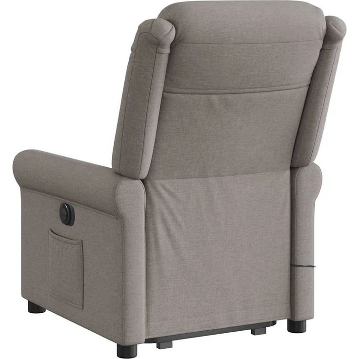 vidaXL Elektrischer Massagesessel mit Aufstehhilfe Taupe Stoff 3303351 – Bild 7
