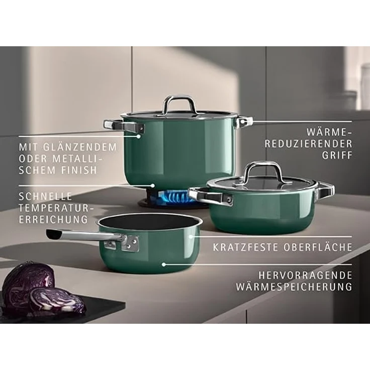 WMF Kochtopf 16cm Fusiontec Mineral Pro Eukalyptus – Bild 5