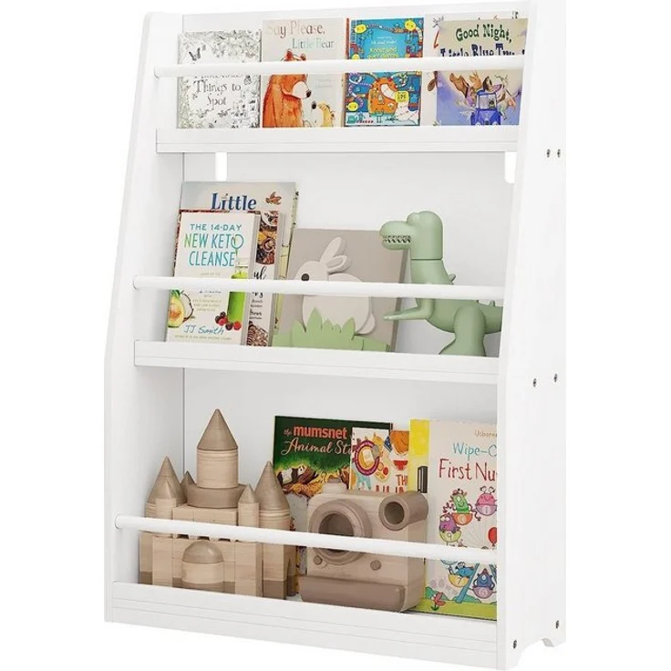 EUGAD Kinderregal, 1-tlg, Kinderbücherregal mit 3 offenen Fächern aus MDF – Bild 4