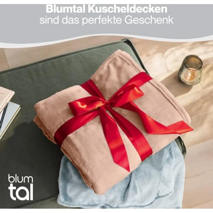Wohndecke Kuschelige Fleecedecke, Oeko-Tex zertifizierte Decke, Blumtal – Bild 6