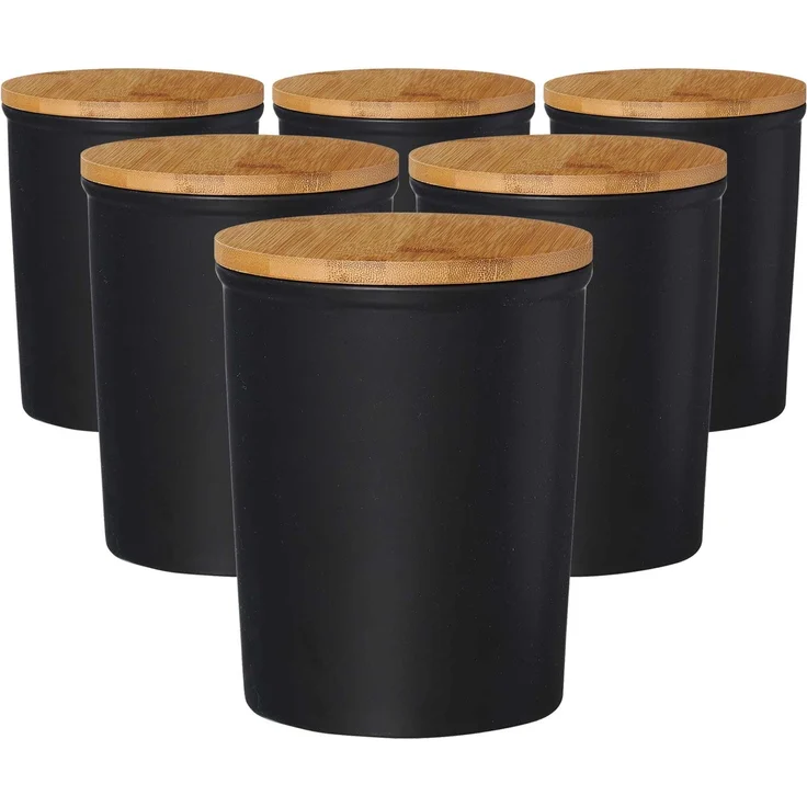 Ritzenhoff & Breker Jasper Vorratsdose 1,8 l schwarz 6er Set – Bild 1