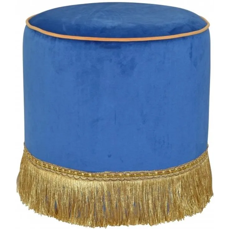 Sitzhocker/-pouf "Angela" blau