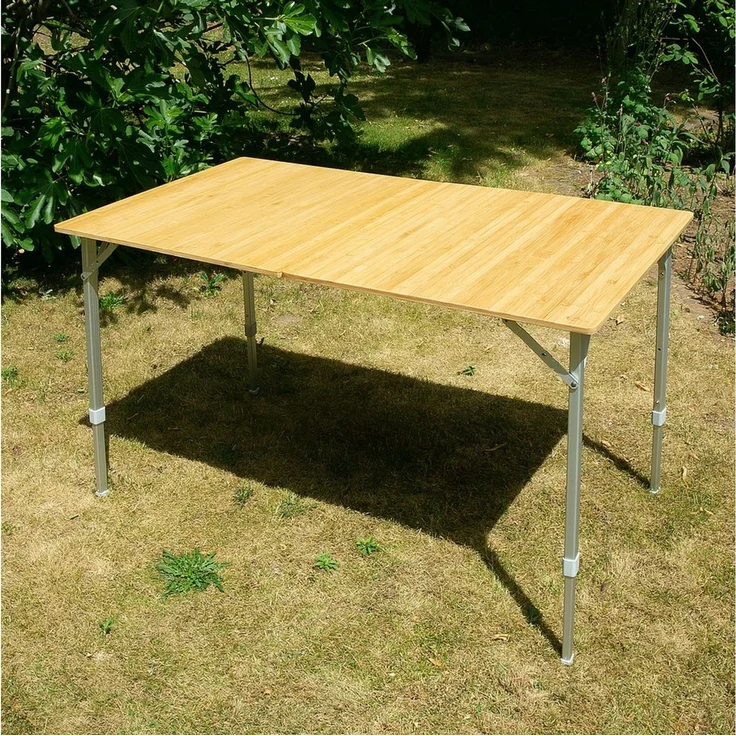 yourGEAR Campingtisch your GEAR Portofino XL - Bambus Campingtisch Bambustisch 6 Personen – Bild 5