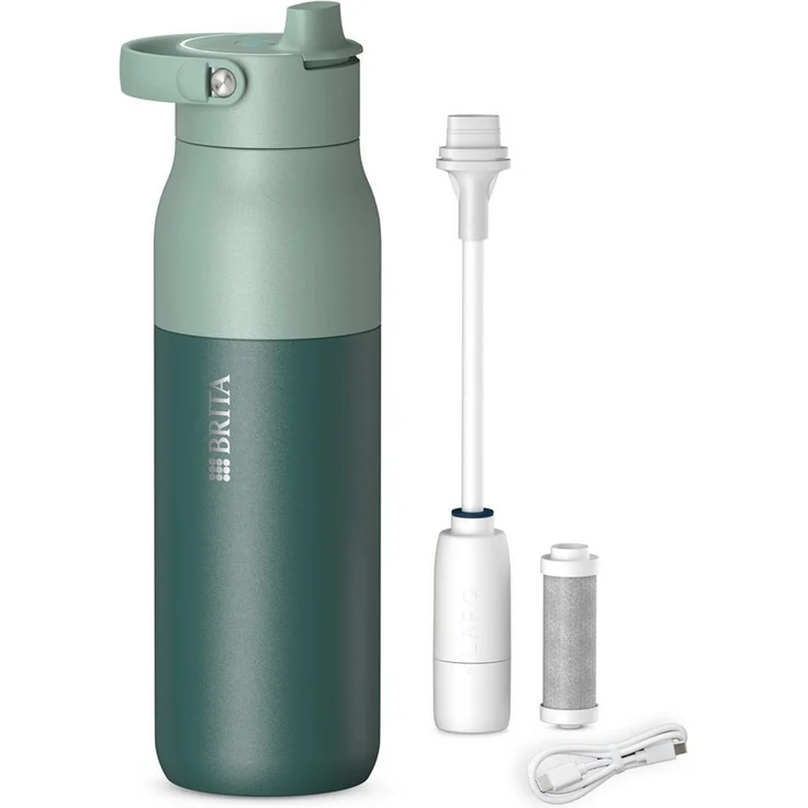 BRITA Trinkflasche BRITA LARQ iQ Digitale Filter Trinkflasche (1000 ml), inkl. Hydration Tracking (App), Aktivkohle Wasserfilter & UV-C – Bild 5