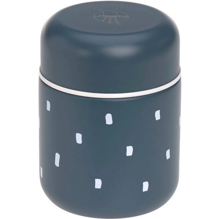 LÄSSIG Thermobehälter Happy Prints, Midnight Blue, Edelstahl, (1-tlg) – Bild 1