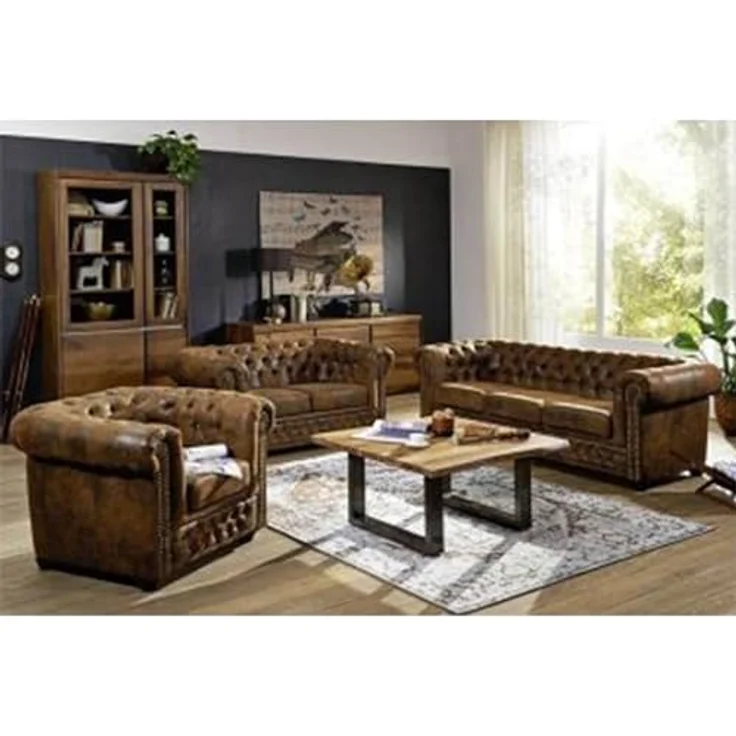 Sessel 94x86x72 braun CHESTERFIELD – Bild 10