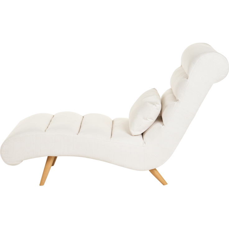 Chaiselongue RIVES Stoff Cremeweiß – Bild 4