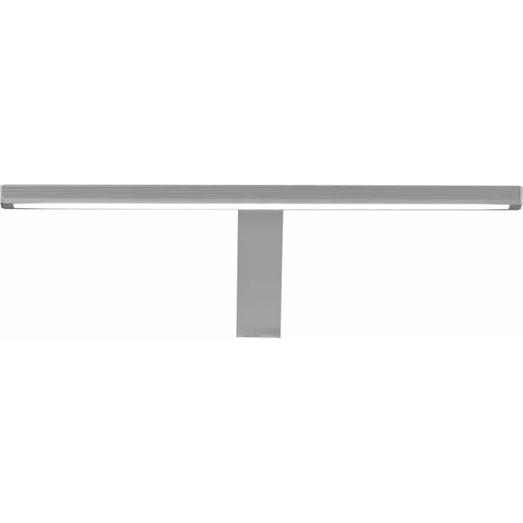 LED Spiegellampe Gemo in Chrom mit Steckdose