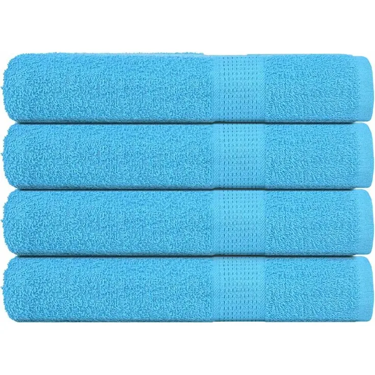 vidaXL Handtücher FROGN 4 Stk. Türkis 100x200 cm 360 g/m² 136987