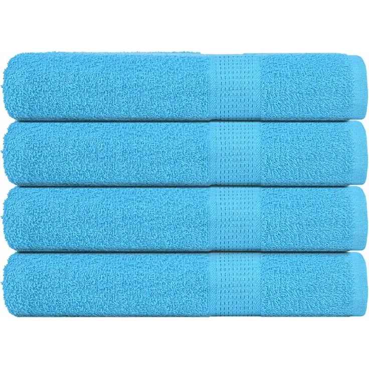 vidaXL Handtücher FROGN 4 Stk. Türkis 100x200 cm 360 g/m² 136987 – Bild 1