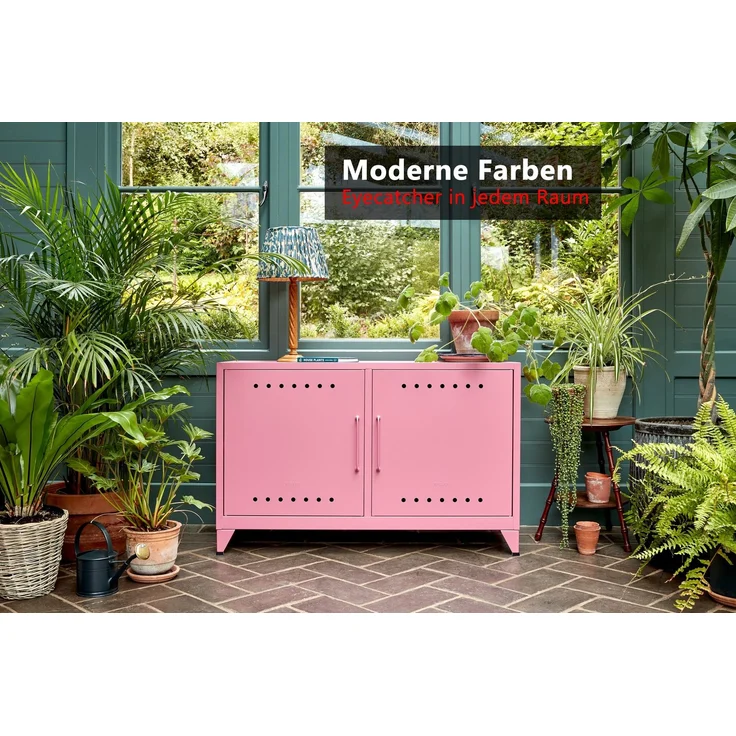 Bisley Fern Cabby Sideboard aus Metall | Metallschrank im Retro-Instustrial Design in sunflower, FERCA642 – Bild 6