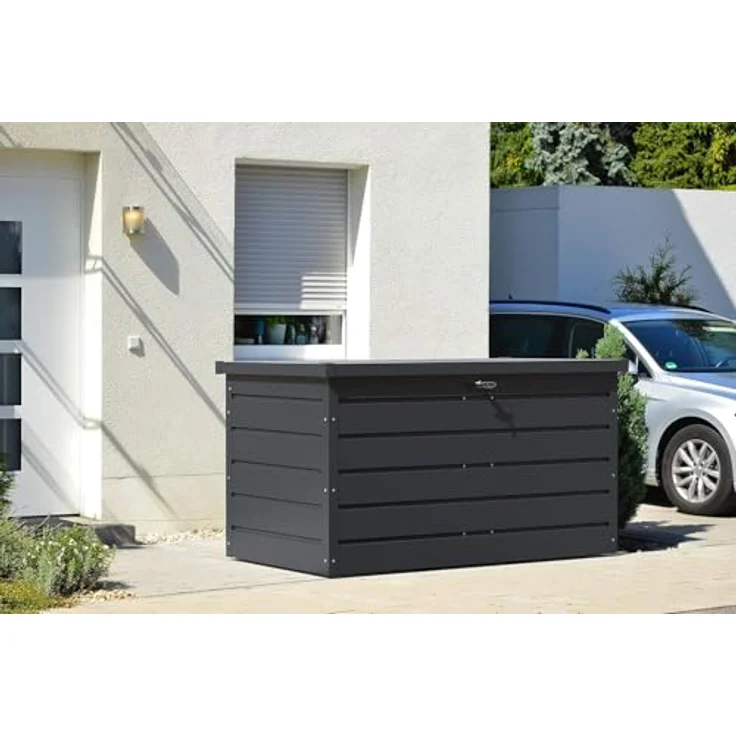 Duramax Kissenbox Metall Garten Gerätebox, 1045 L, wetterfest, gasdruckfeder-unterstützt, pulverbeschichtet – Bild 6