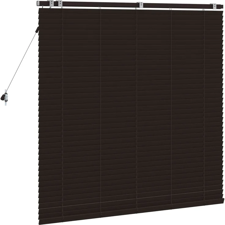 vidaXL Venezianische Jalousie Dunkelbraun 130 x 130 cm 35 mm 42015547 – Bild 4