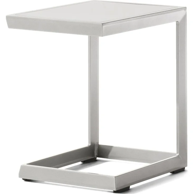 Beistelltisch >Lounge< in graphit, Aluminium - 45x50x35cm (BxHxT)